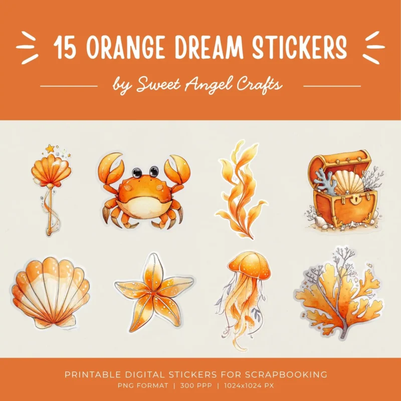15 ORANGE DREAM STICKER