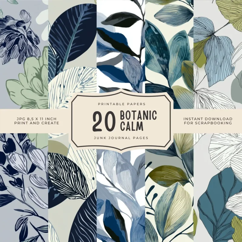 20 BOTANIC CALM PAPERS