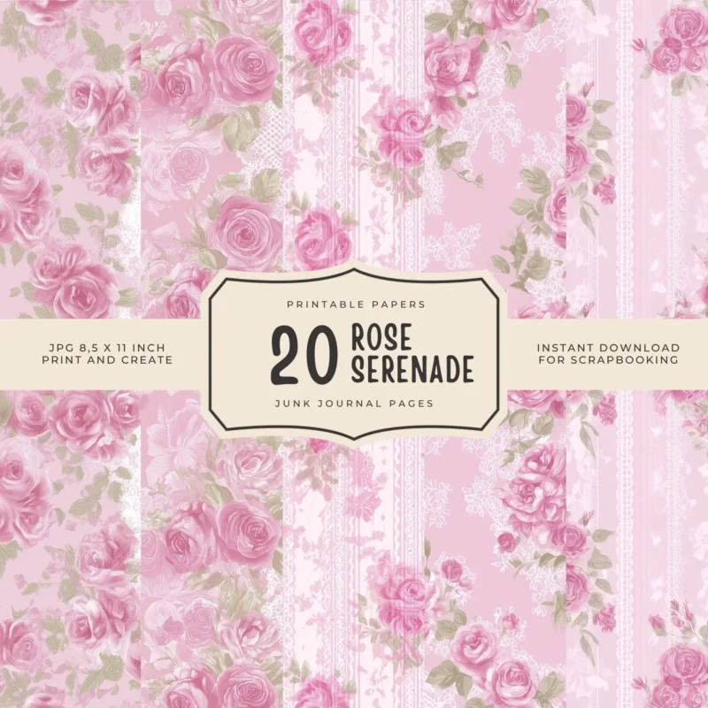 20 ROSE SERENADE PAPERS