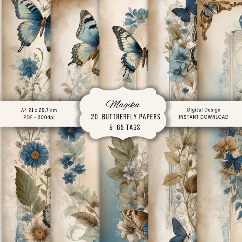 Butterfly Papers & Tags